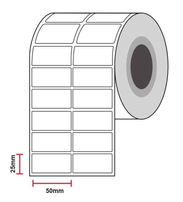 Línea Blanca 25mm x 50mm